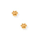 Gold Paw Print Screwback Stud Earrings
