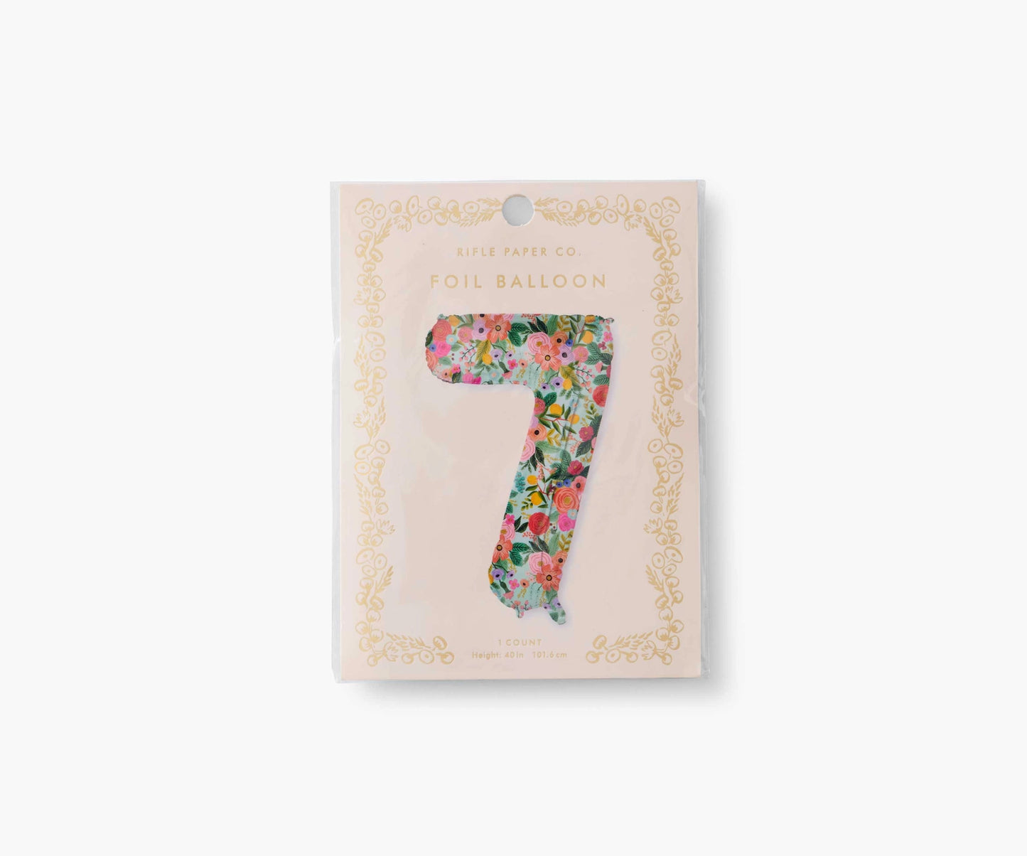 Garden Party Numbered Foil Balloon: 7