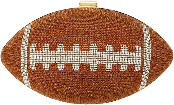 Rhinestone Football Purse