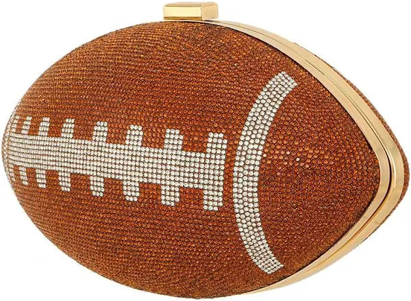 Rhinestone Football Purse