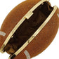 Rhinestone Football Purse