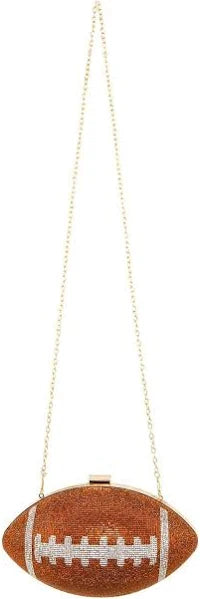 Rhinestone Football Purse