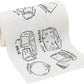 White Cocktail Napkin Roll