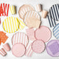 Sweet Peach Cabana Stripe Guest Towels