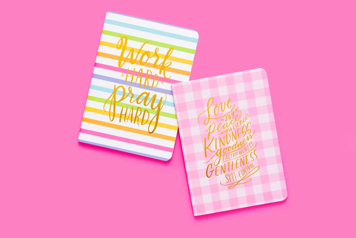 Spiritual Notebook Set: Stripes & Gingham