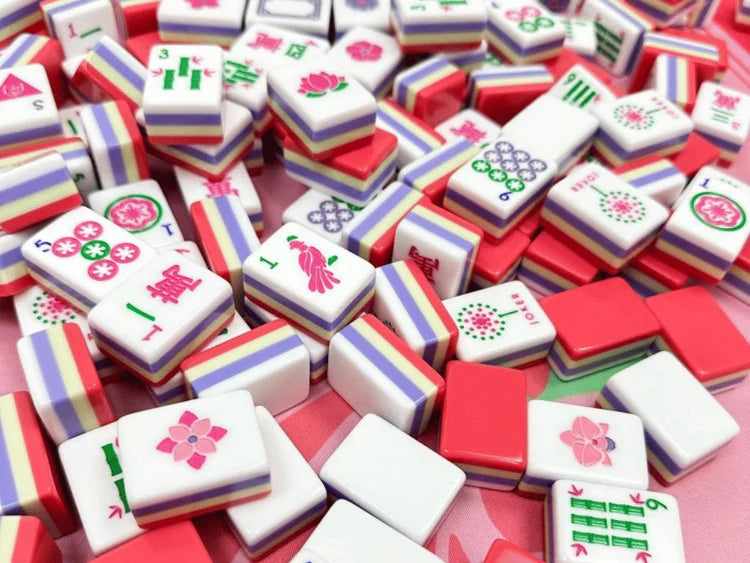 Spring Mahjong Tile Set