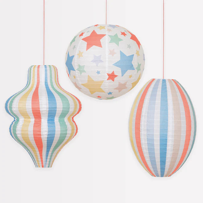 Stars & Stripes Paper Lanterns Set