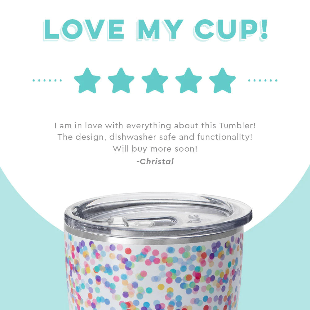 Swig Life, Swig Life Confetti 18 Ounce Travel Mug, Travel Mug, Swig Tumbler,  Swig Travel Mug, Confetti 