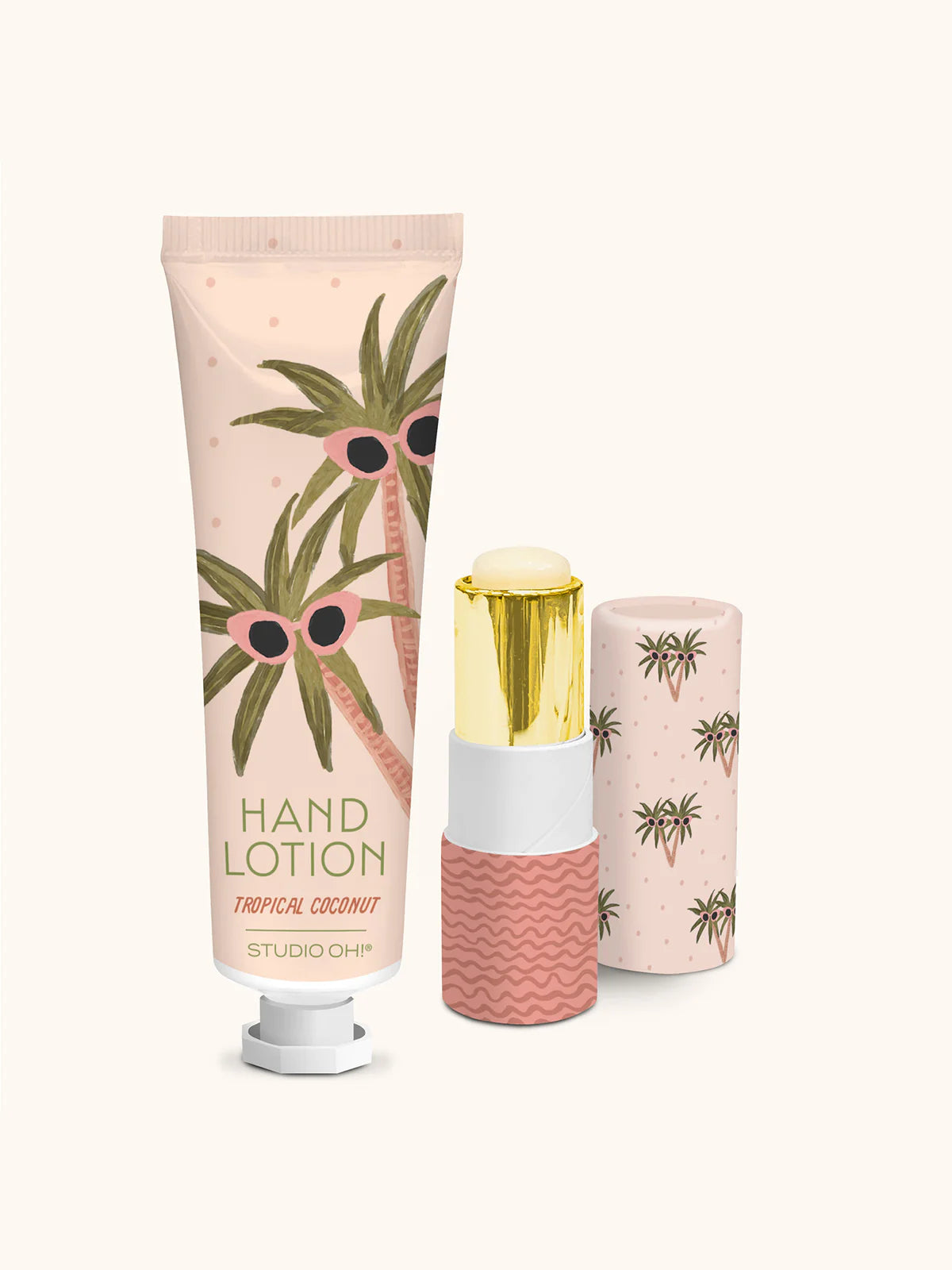Lip Balm & Hand Lotion Set: Sunny Palms