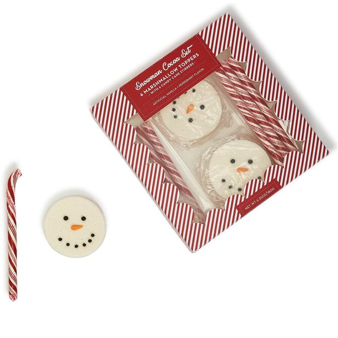 12 Piece Snowman Marshmallow Cocoa Set in Gift Box