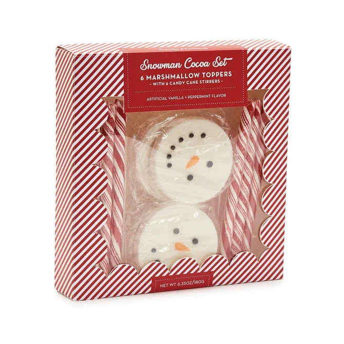 12 Piece Snowman Marshmallow Cocoa Set in Gift Box