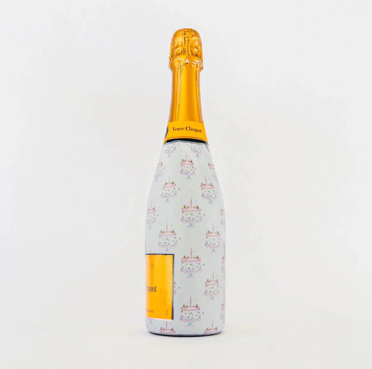 Beau Bottles Grandmillienial Pastel Birthday Cakes Bottle Wrap (Veuve Edition)