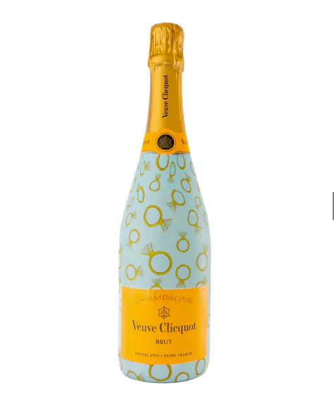 Beau Bottles Blue Engagement Ring Bottle Wrap (Veuve Edition)