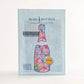 Preppy Happy Birthday Brushed Presents Bottle Wrap (Veuve Edition)