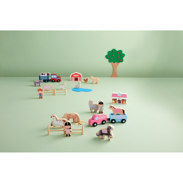 Animal Farm Wooden Toy Set