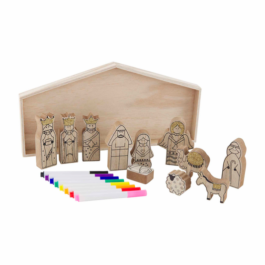 Color-Your-Own Nativity Set