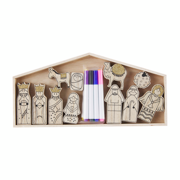 Color-Your-Own Nativity Set