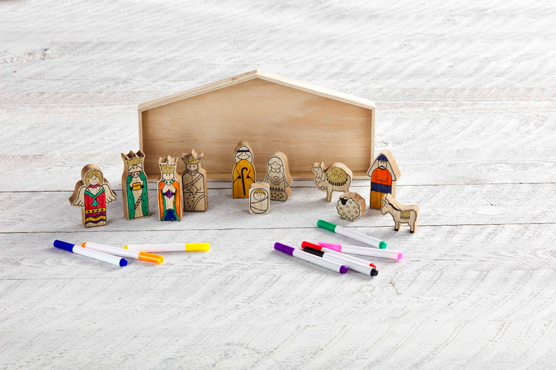 Color-Your-Own Nativity Set