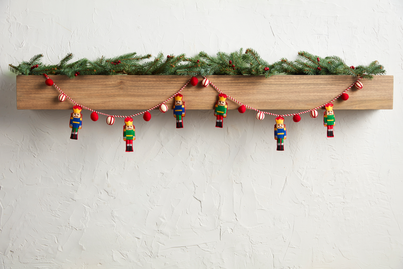 Felted Nutcracker Garland