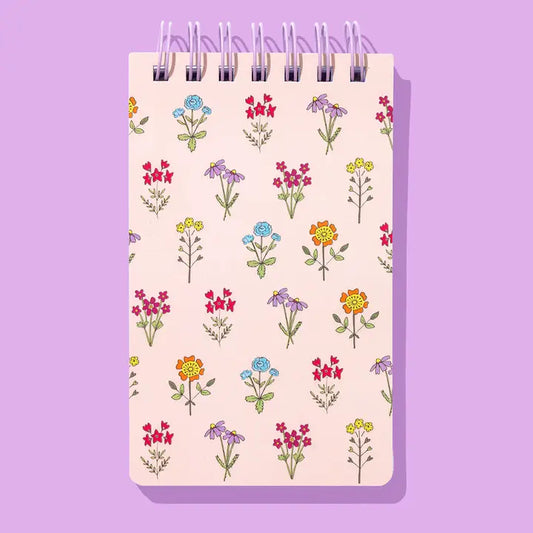 Spiral Top Notebook: Wildflowers