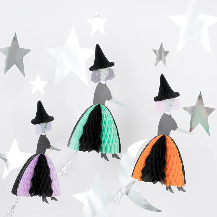 Flying Honeycomb Witch Decorations