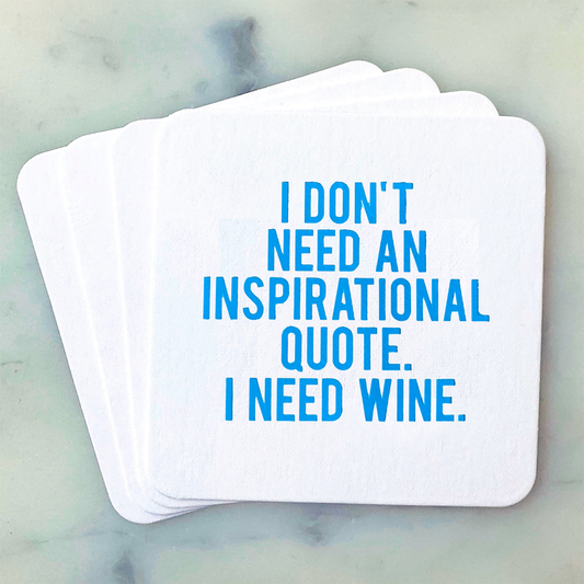 Paper Coasters: Inspirational Quote