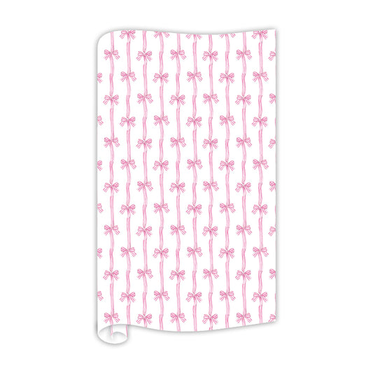 Wrapping Paper: Girl Bow Stripe