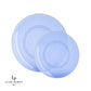 Plastic Side Plates: Transparent Bartenura Blue  • Gold