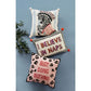 I Believe in Naps Hook Pillow with Pom Poms