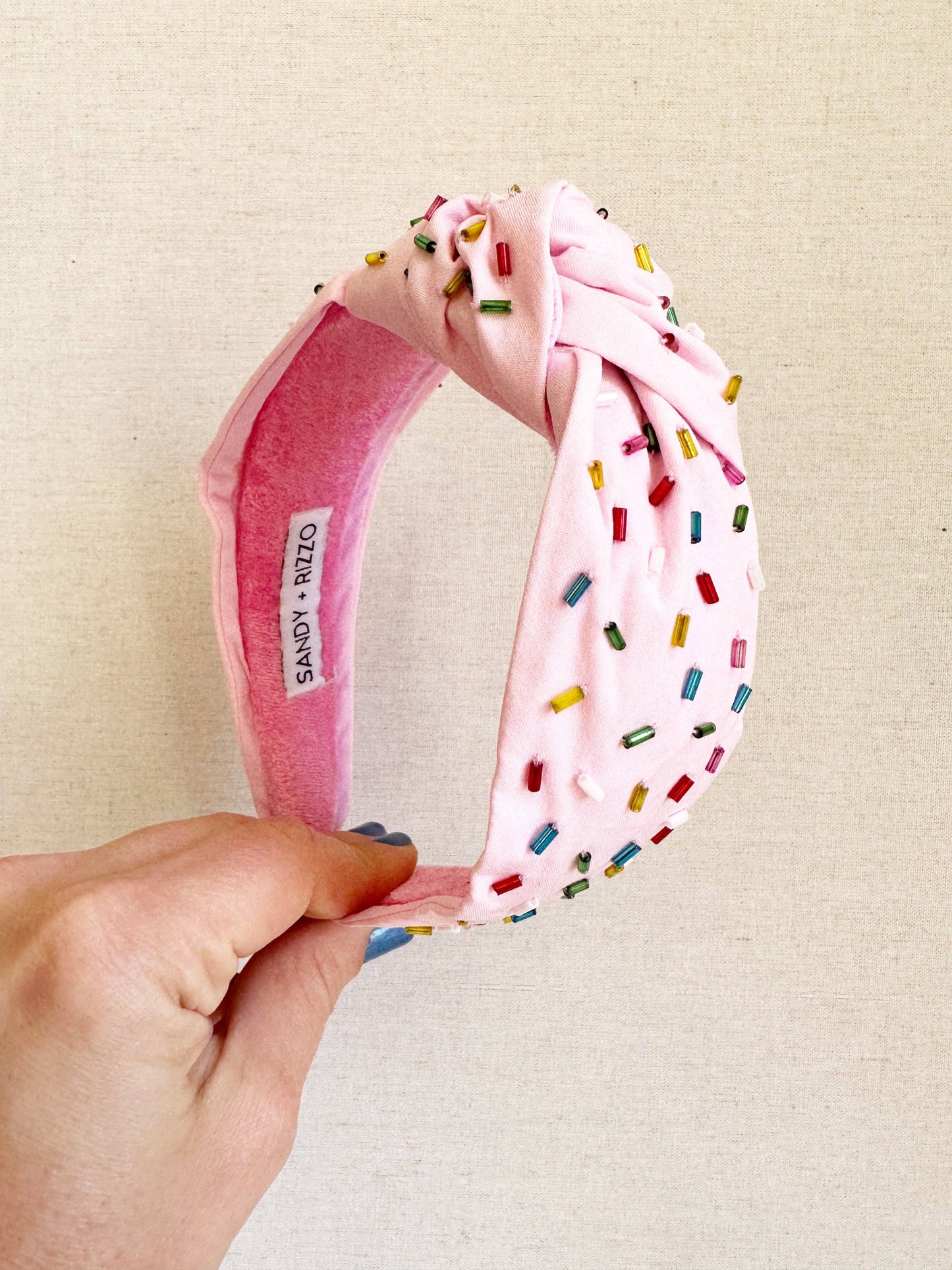 Sandy + Rizzo Sprinkle Headband: Pink