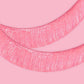 Iridescent Hot Pink Tinsel Fringe Garland