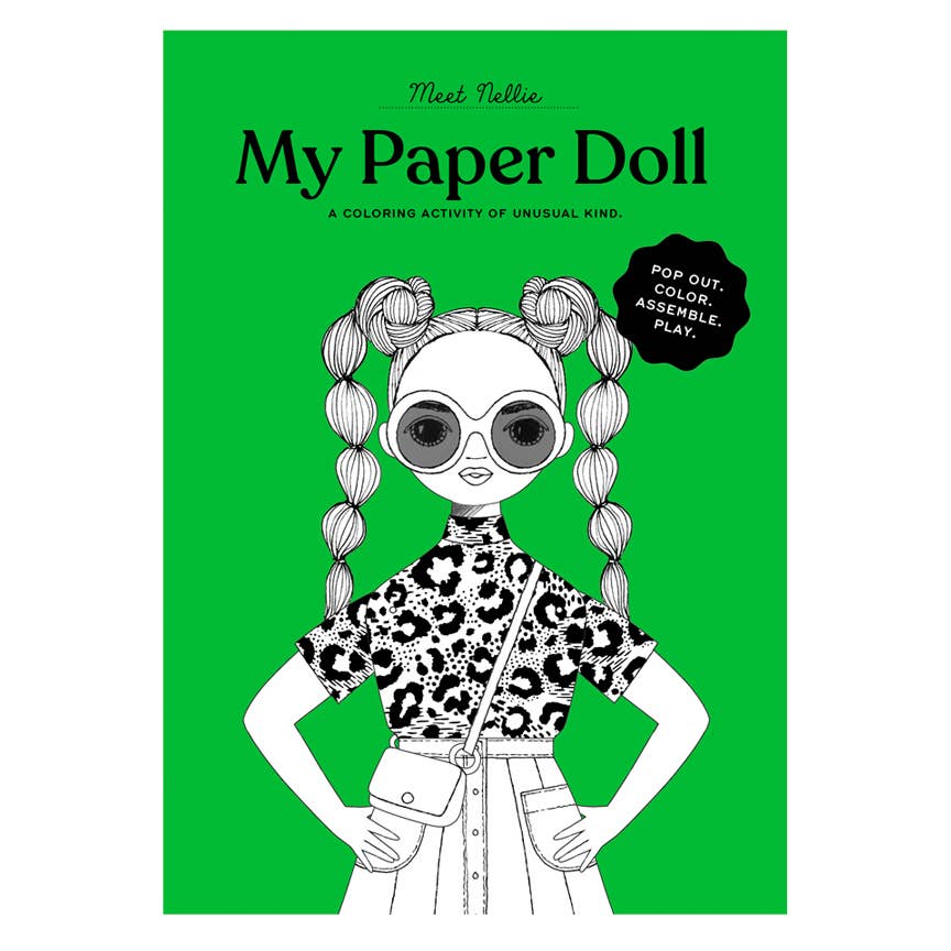 Of Unusual Kind Coloring Paper Doll Kit: Nellie