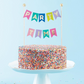 Slant Collections Garland Cake Topper: Party Time