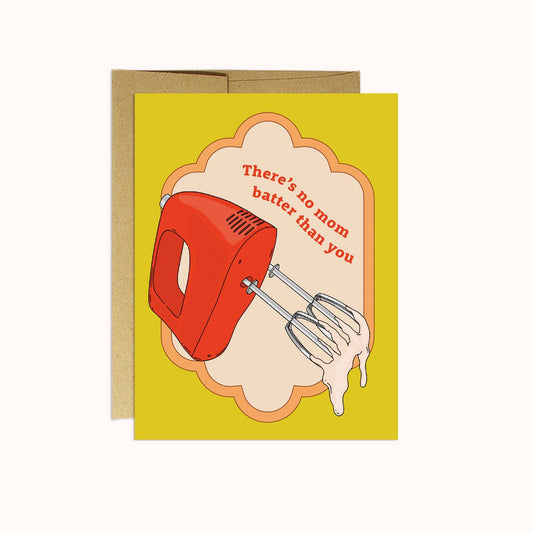 Greeting Card: Batter Mom Mother's Day Card