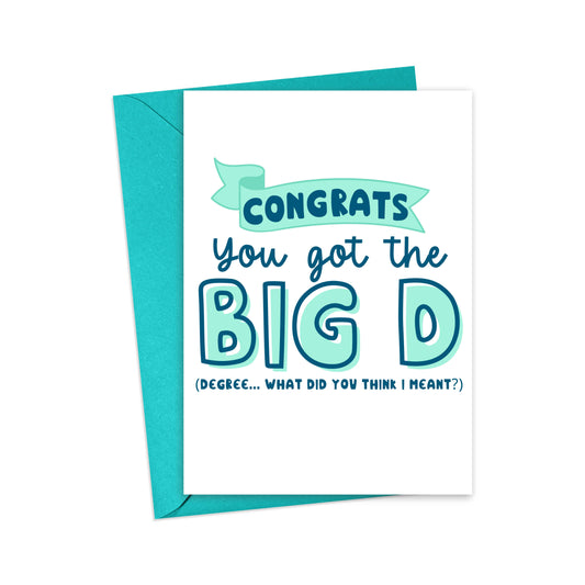 Greeting Card: Big D - Graduation