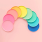 Small Low Rim Plates: Neon Coral