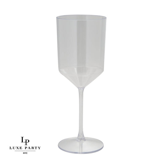 Upscale Plastic Wine Cups: Clear