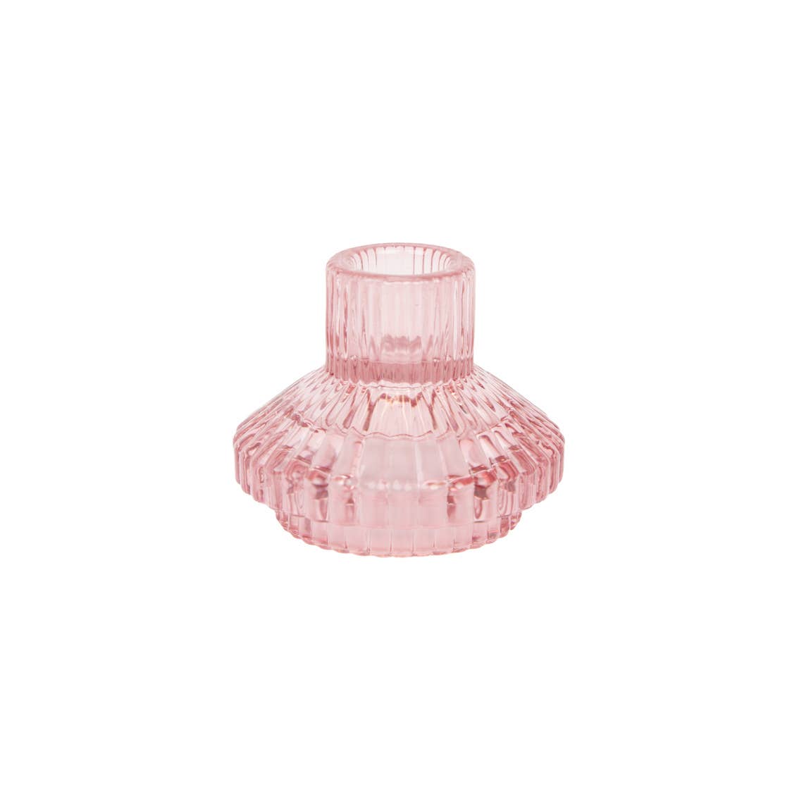 Talking Tables - Small Pink Glass Candle Holder