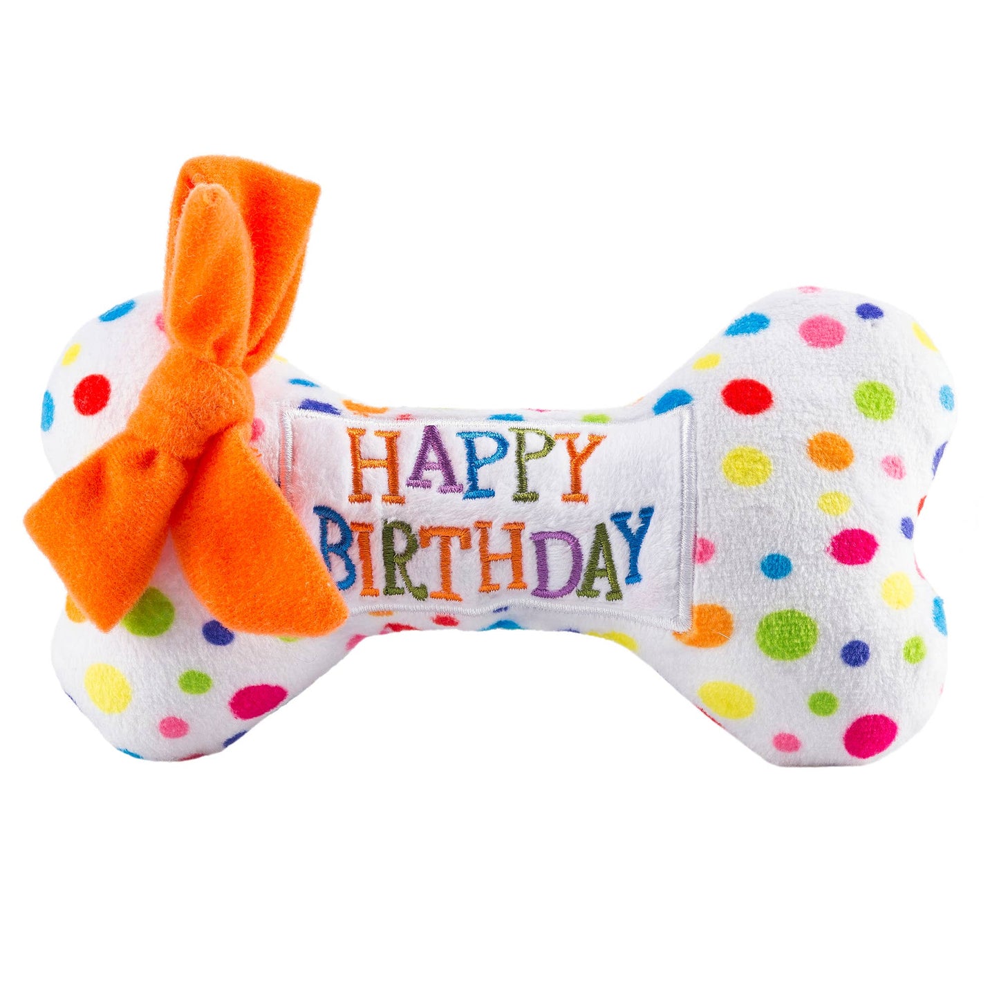 Happy Birthday Bone Dog Toy: Large