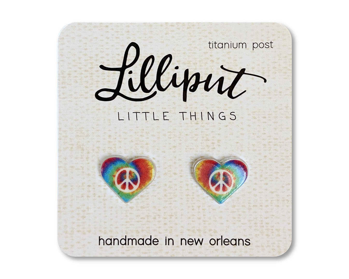 Lilliput Little Things Earrings: Boho Hippie Heart