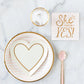 7" Plates: Hearts
