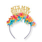 It’s My Birthday Party Headband: Gold/Multi