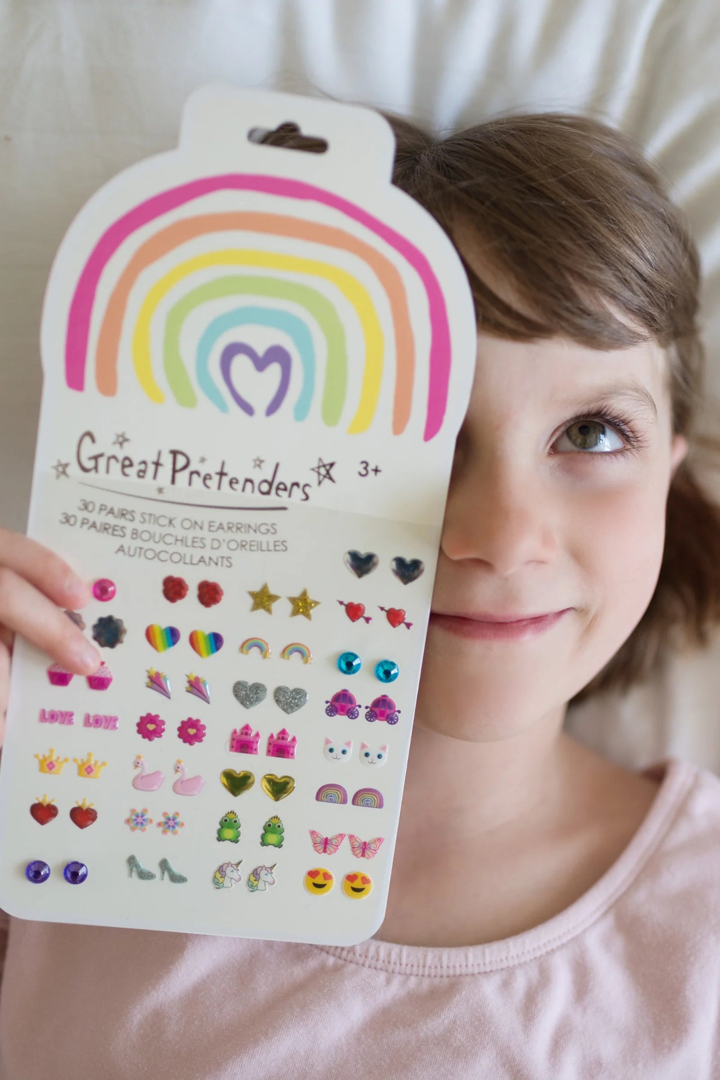 Sticker Earrings: Rainbow Love