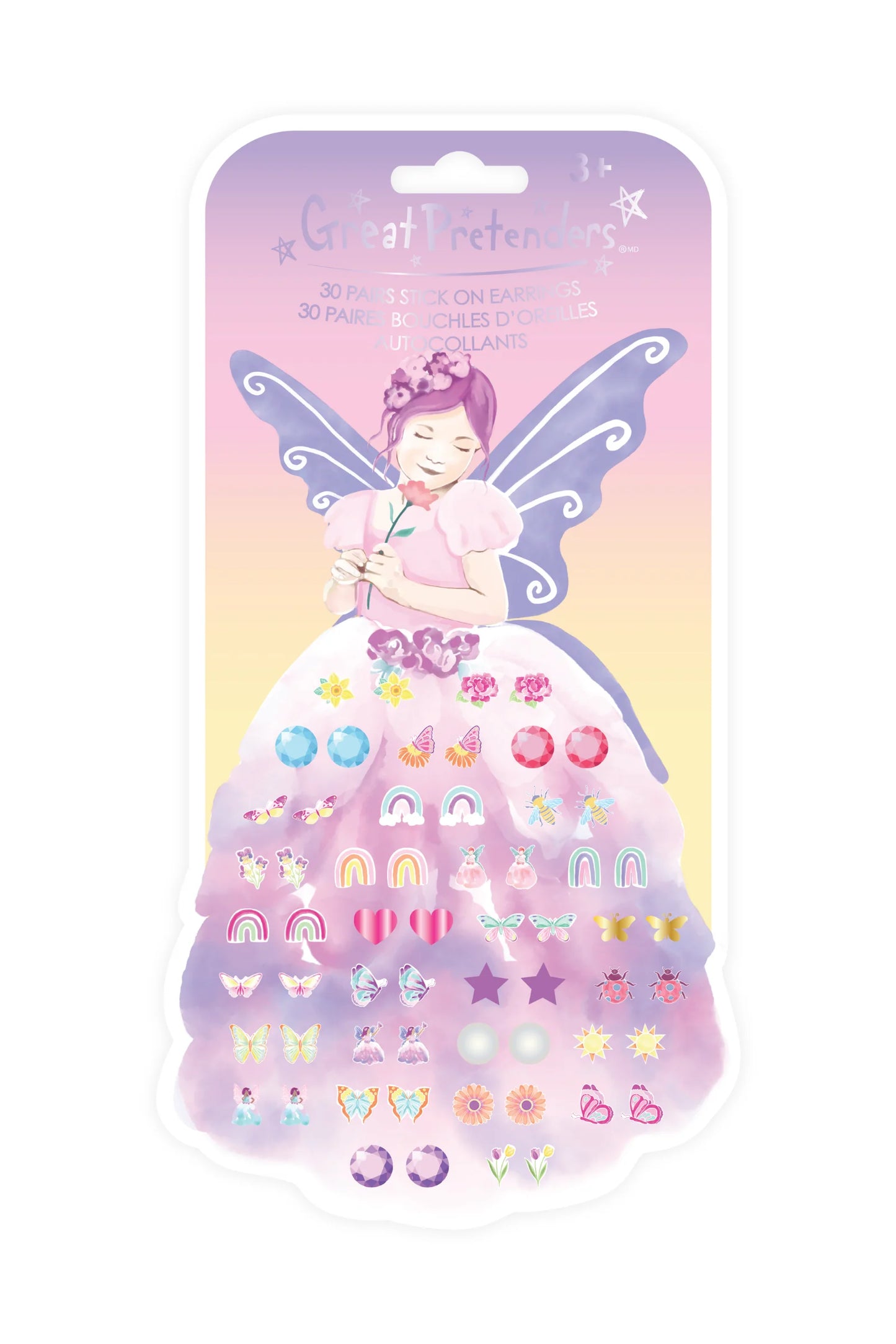 Sticker Earrings: Butterfly Fairy Triana