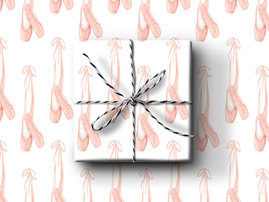 Wrapping Paper Sheets: Ballet Slippers