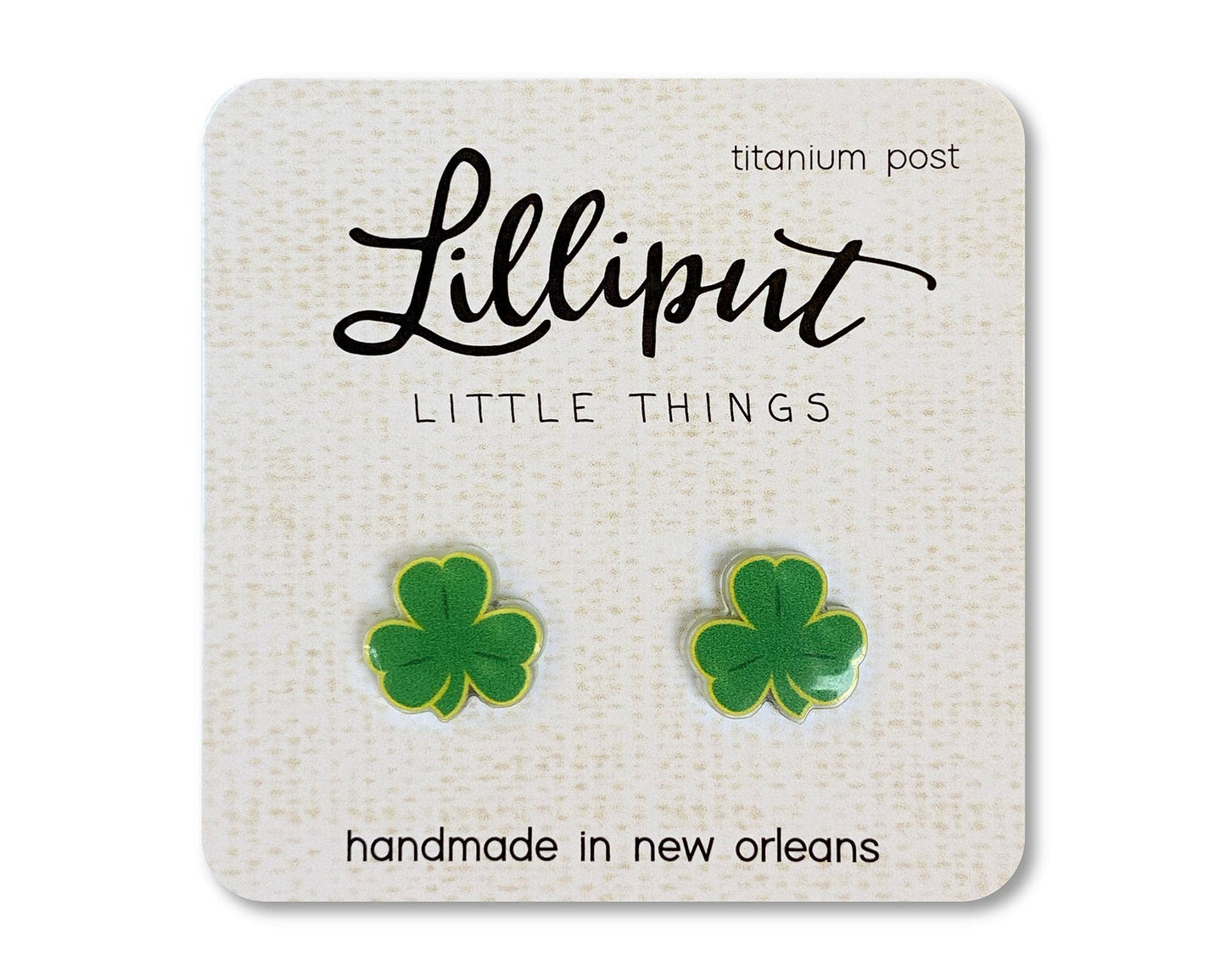 Hypoallergenic Earrings: Shamrocks