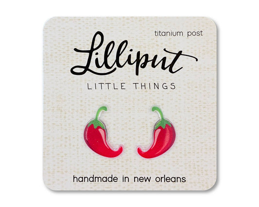 Hypoallergenic Earrings: Chili Peppers