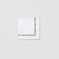 Cocktail Napkins: White Brushstroke