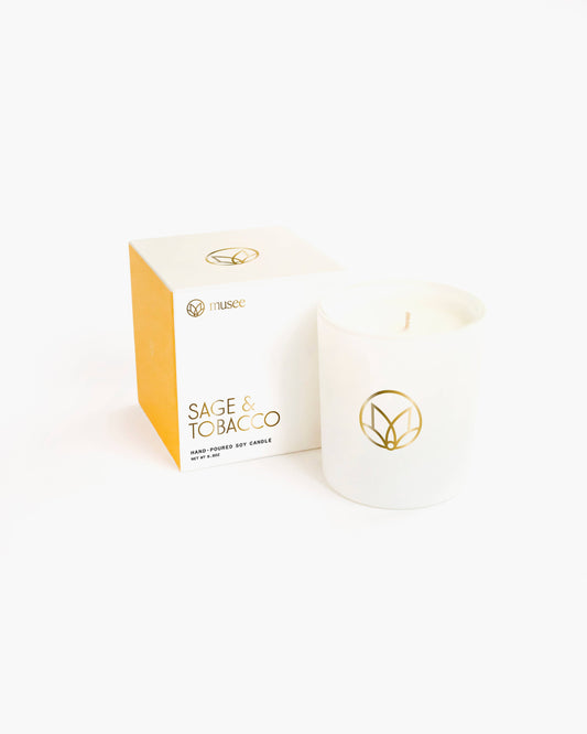 Soy Candle: Sage and Tobacco