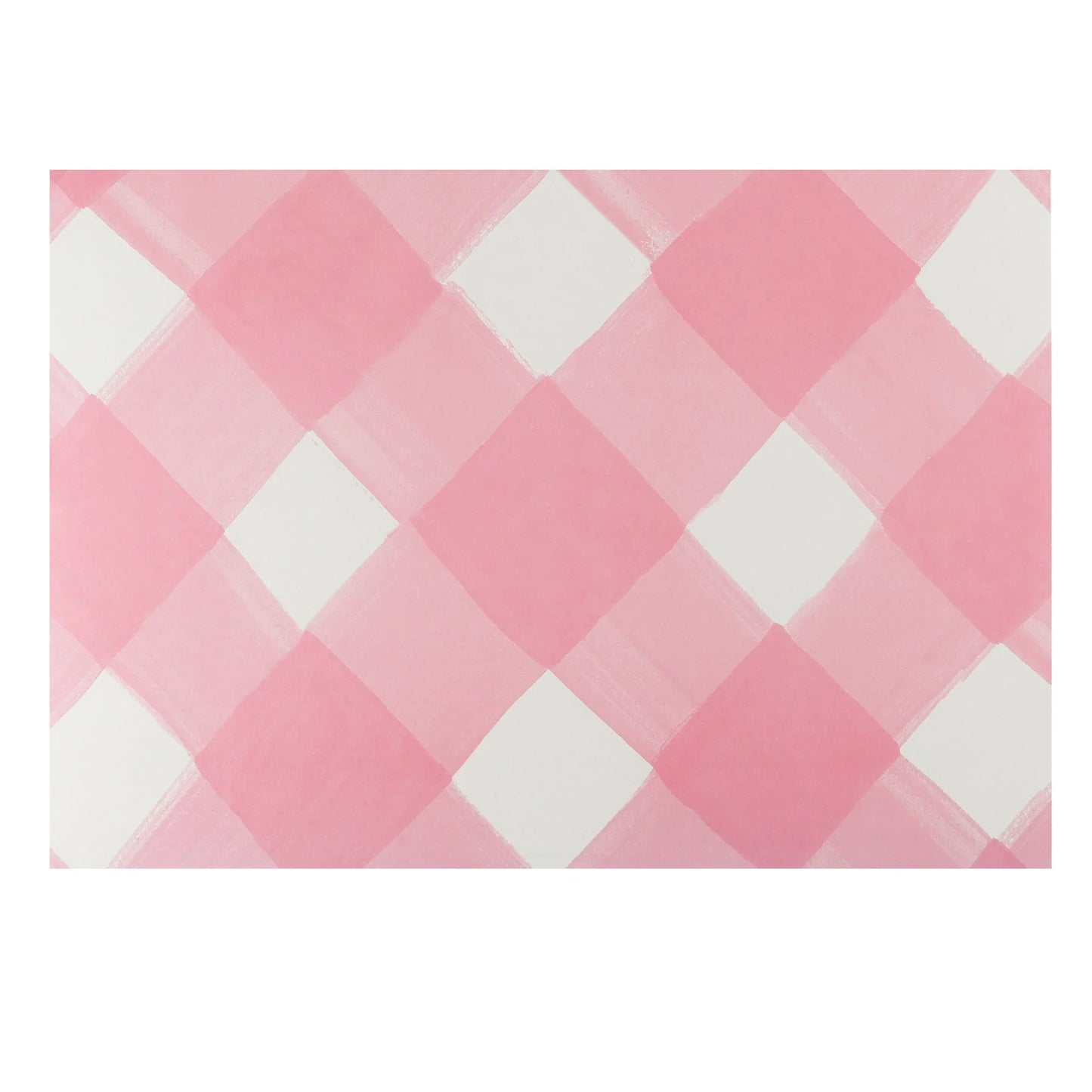 Deck the Halls, Y'all Paper Placemats: Pink Gingham